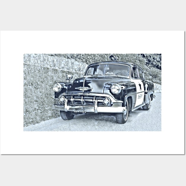 Classic Police Car No. 1B Wall Art by MaryLinH